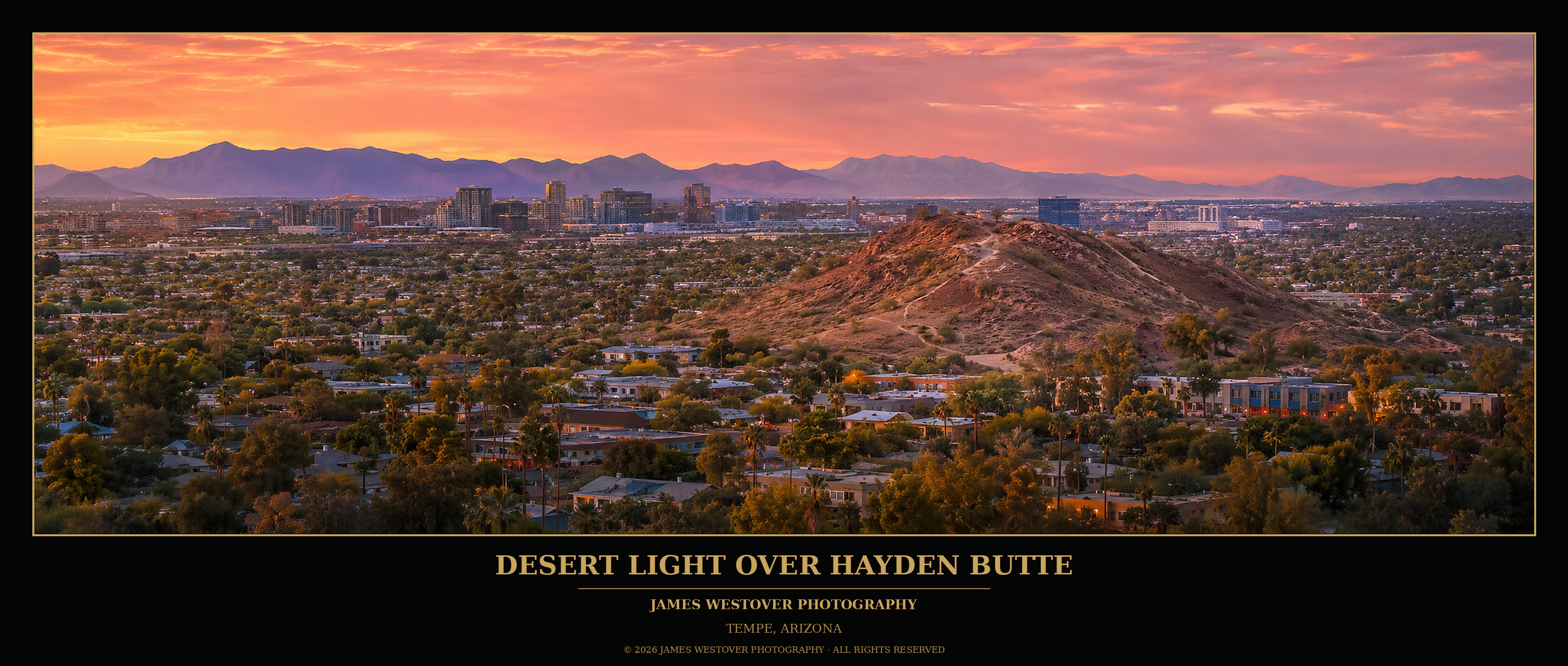 Desert Light Over Hayden Butte