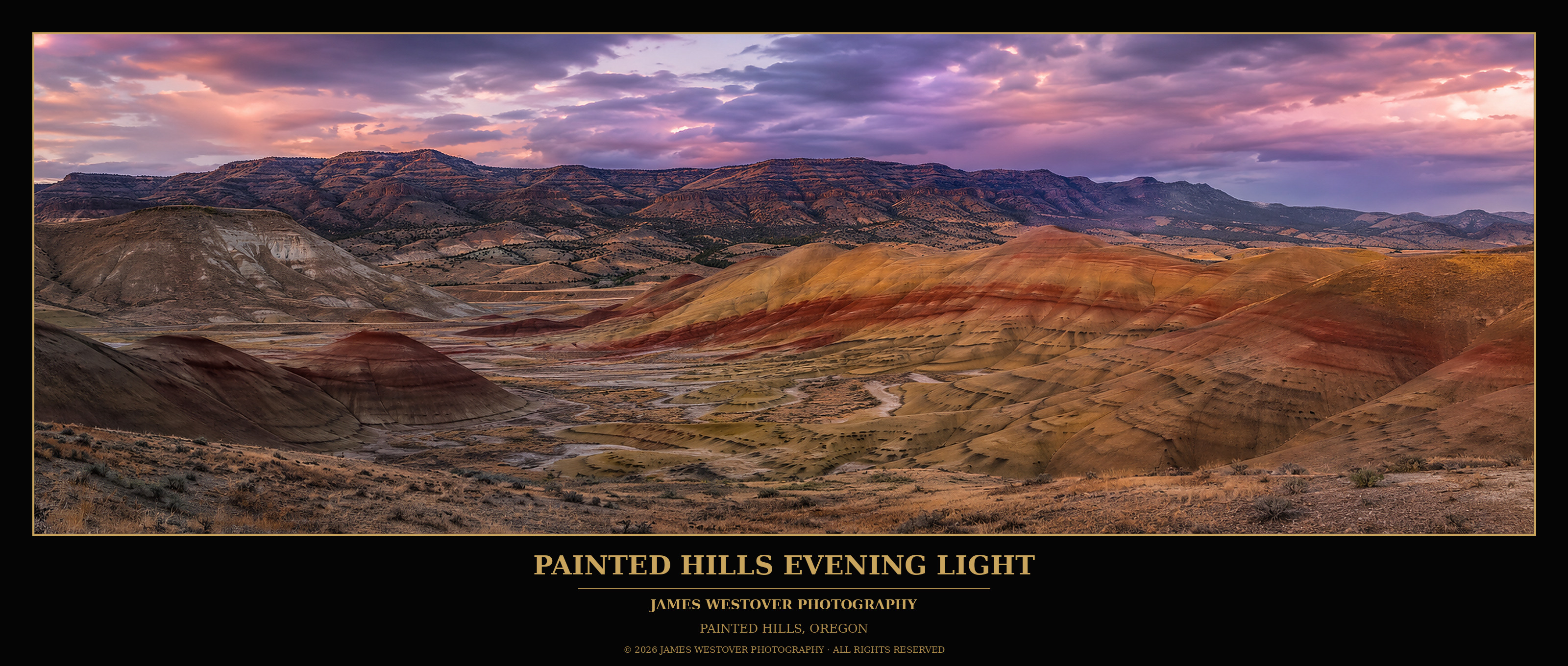 Painted Hills Evening Light