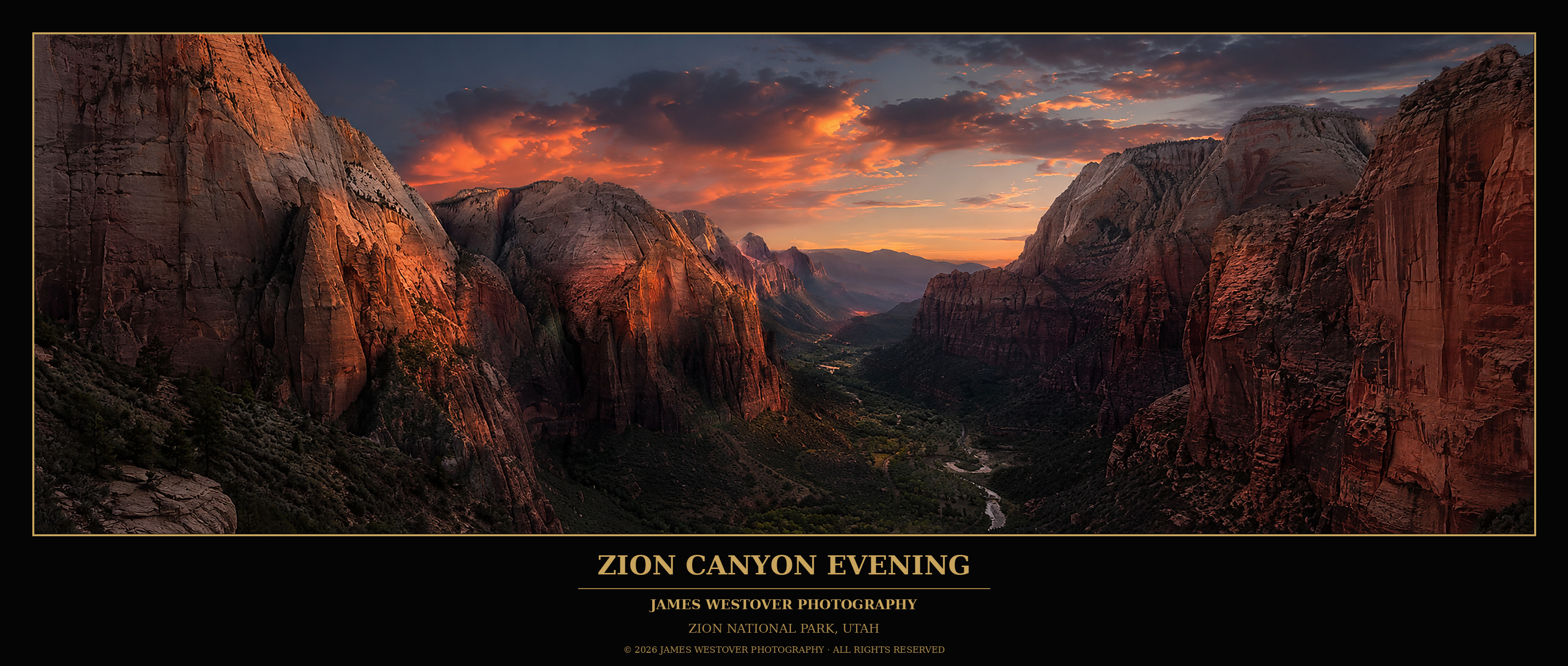 Zion Canyon Evening