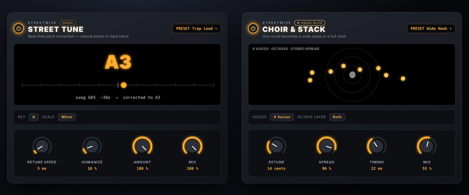 Production Station effect panels