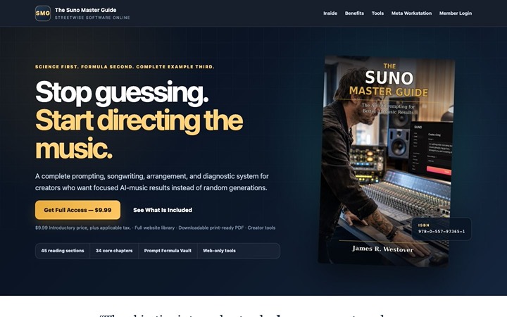 Home page of The Suno Master Guide