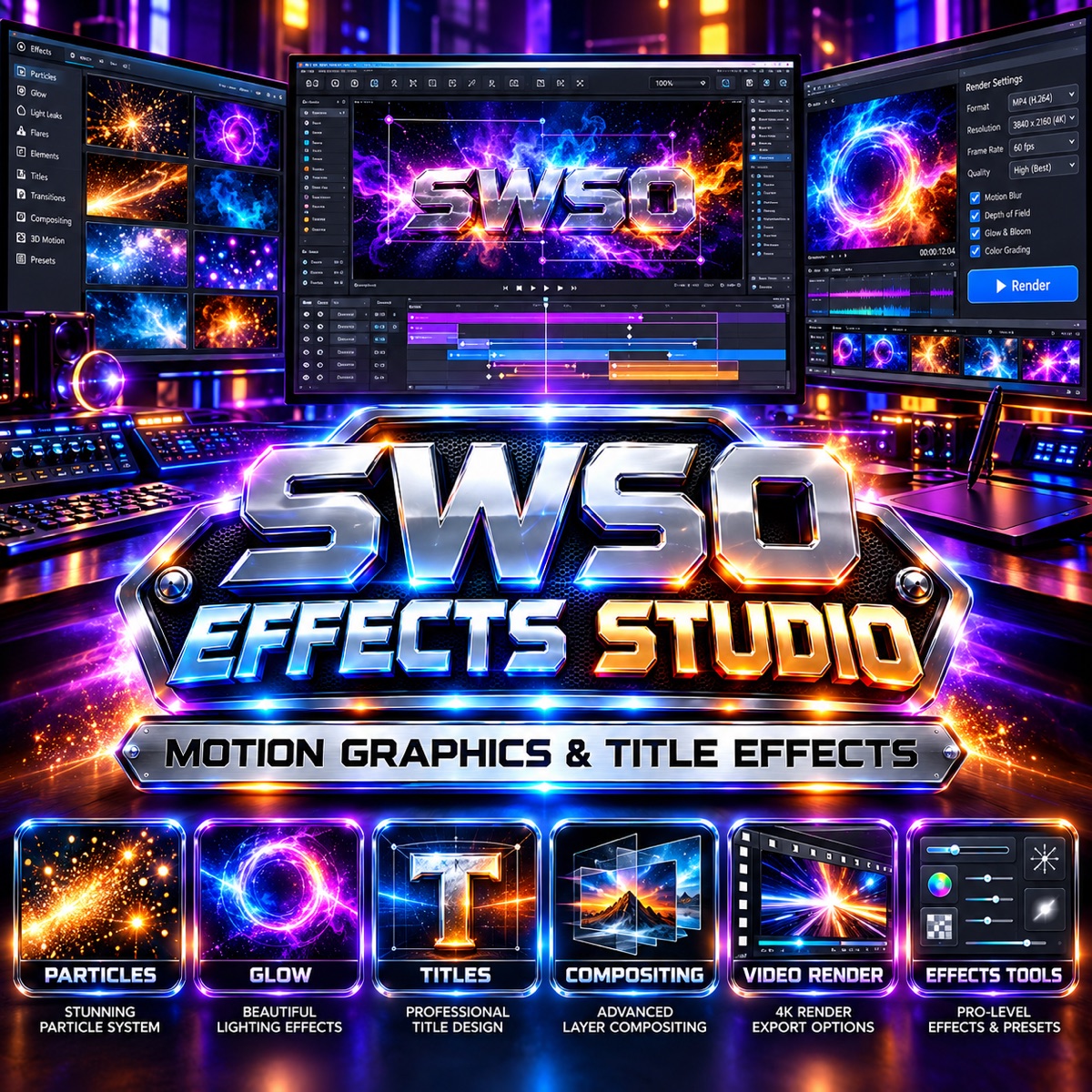 SWSO Effects Studio — motion graphics and title effects