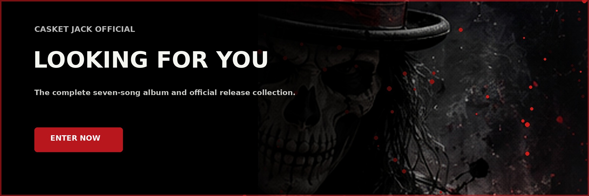 Casket Jack Looking for You album promotional banner