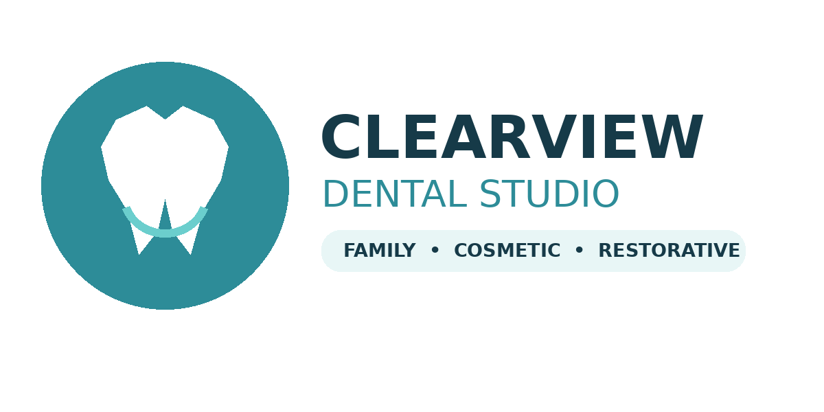 Clearview Dental Studio sample logo