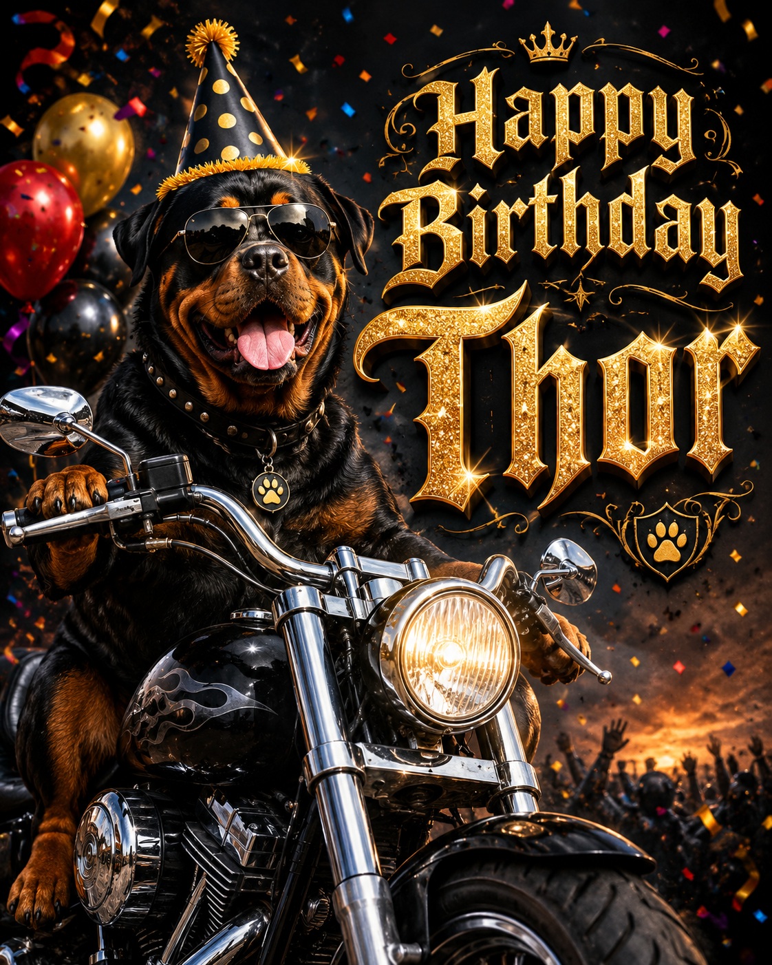 Thor Biker Birthday Portrait