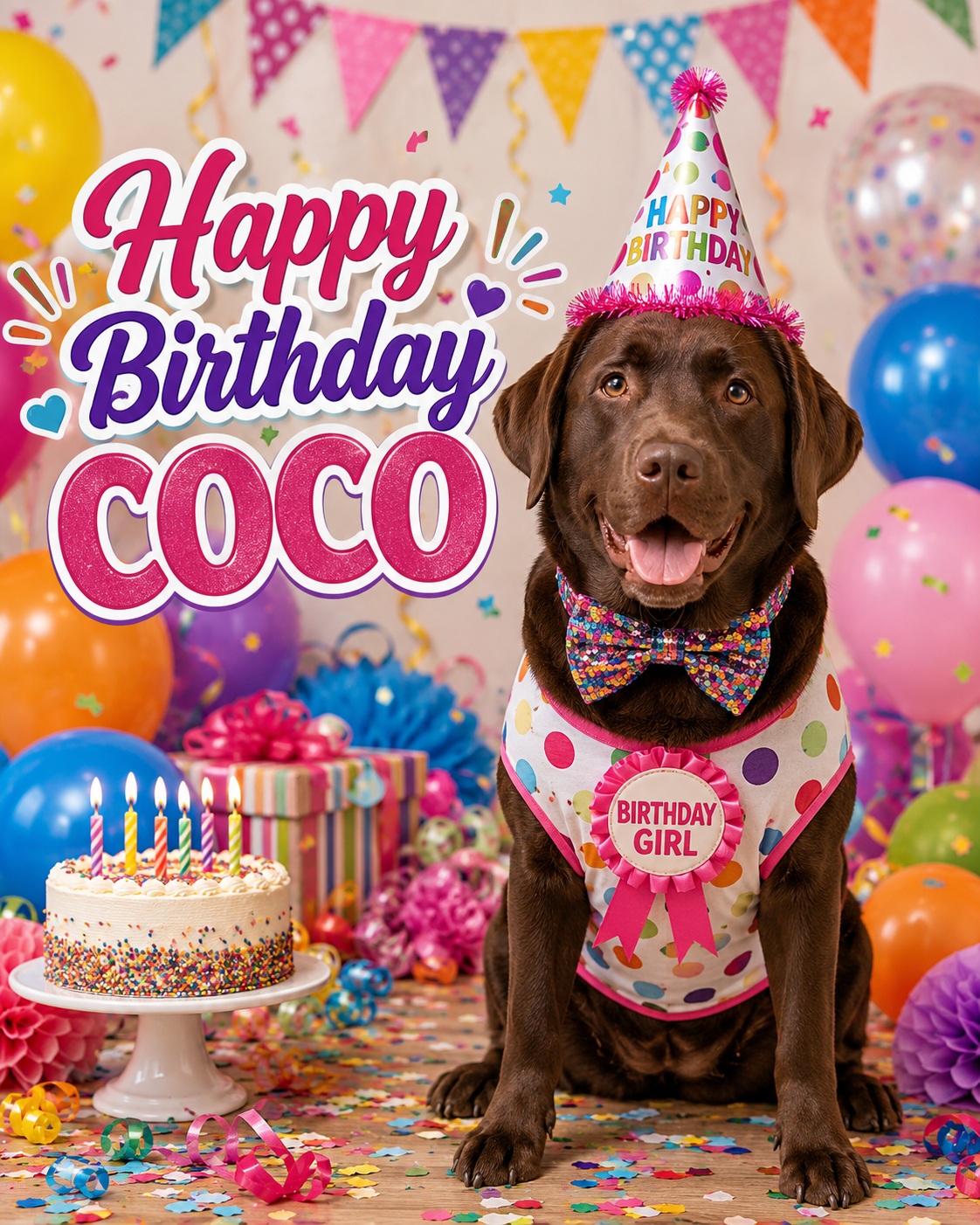Coco Birthday Party Portrait